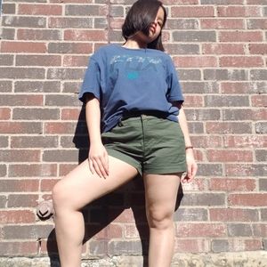 Fox t-shirt with nice washed blue color